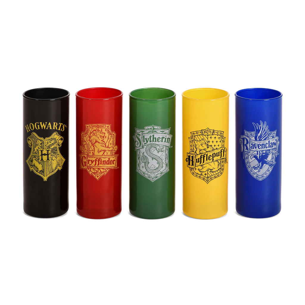 Produktbild Hogwarts hus glas-set 5-delad - Harry Potter