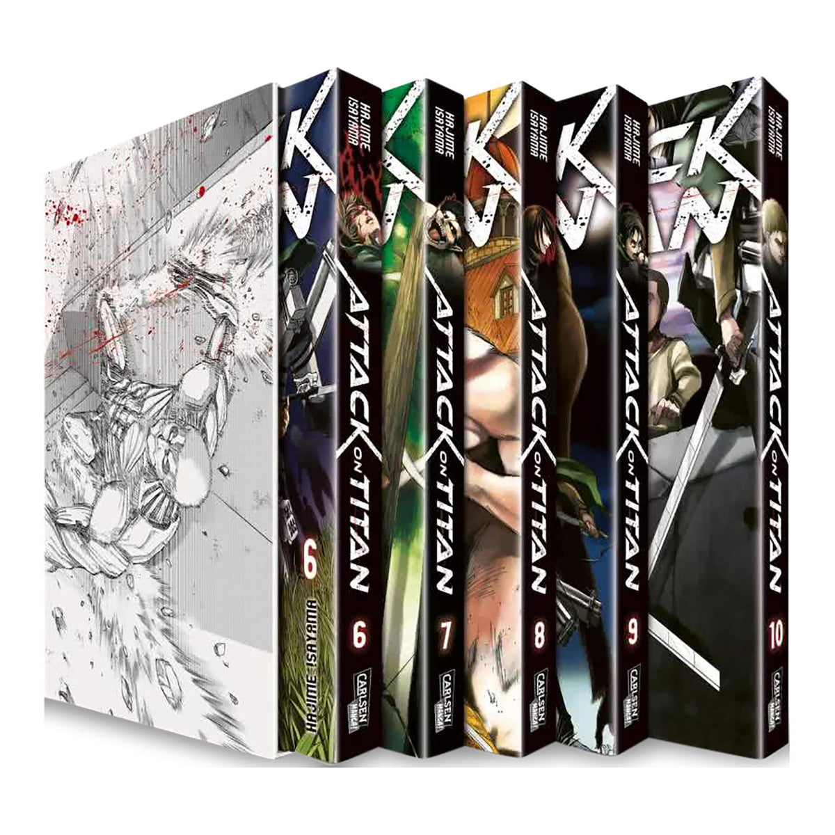 Produktbild Attack on Titan - Samlarbox Volym 6-10