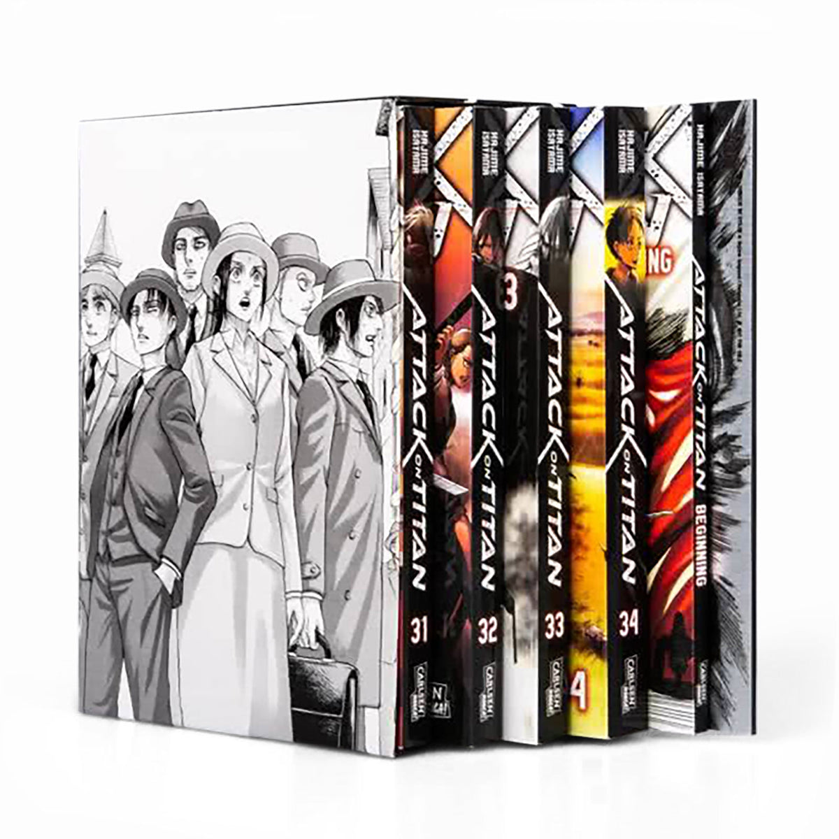 Produktbild Attack on Titan - Samlingsbox Volym 31-34