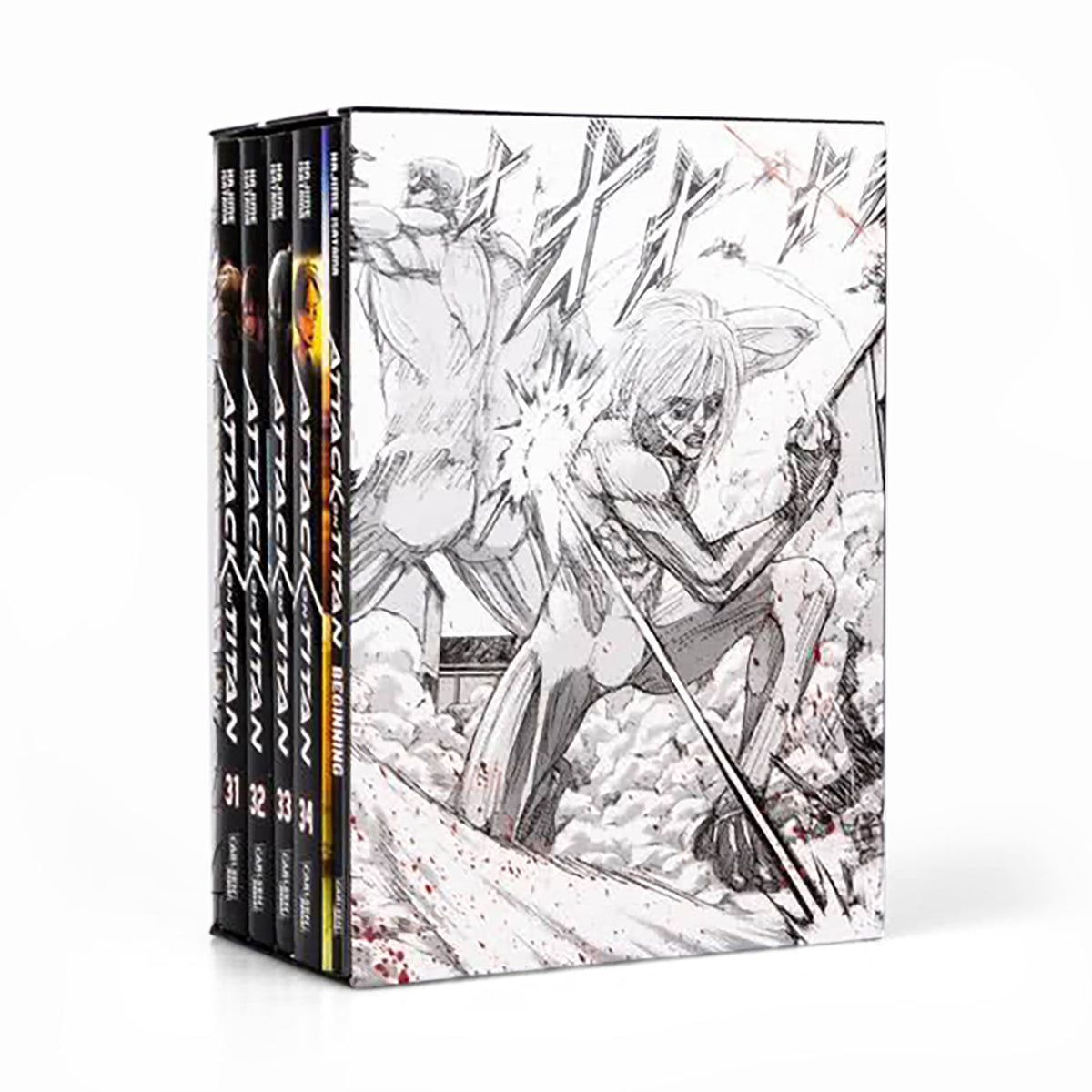 Produktbild Attack on Titan - Samlingsbox Volym 31-34