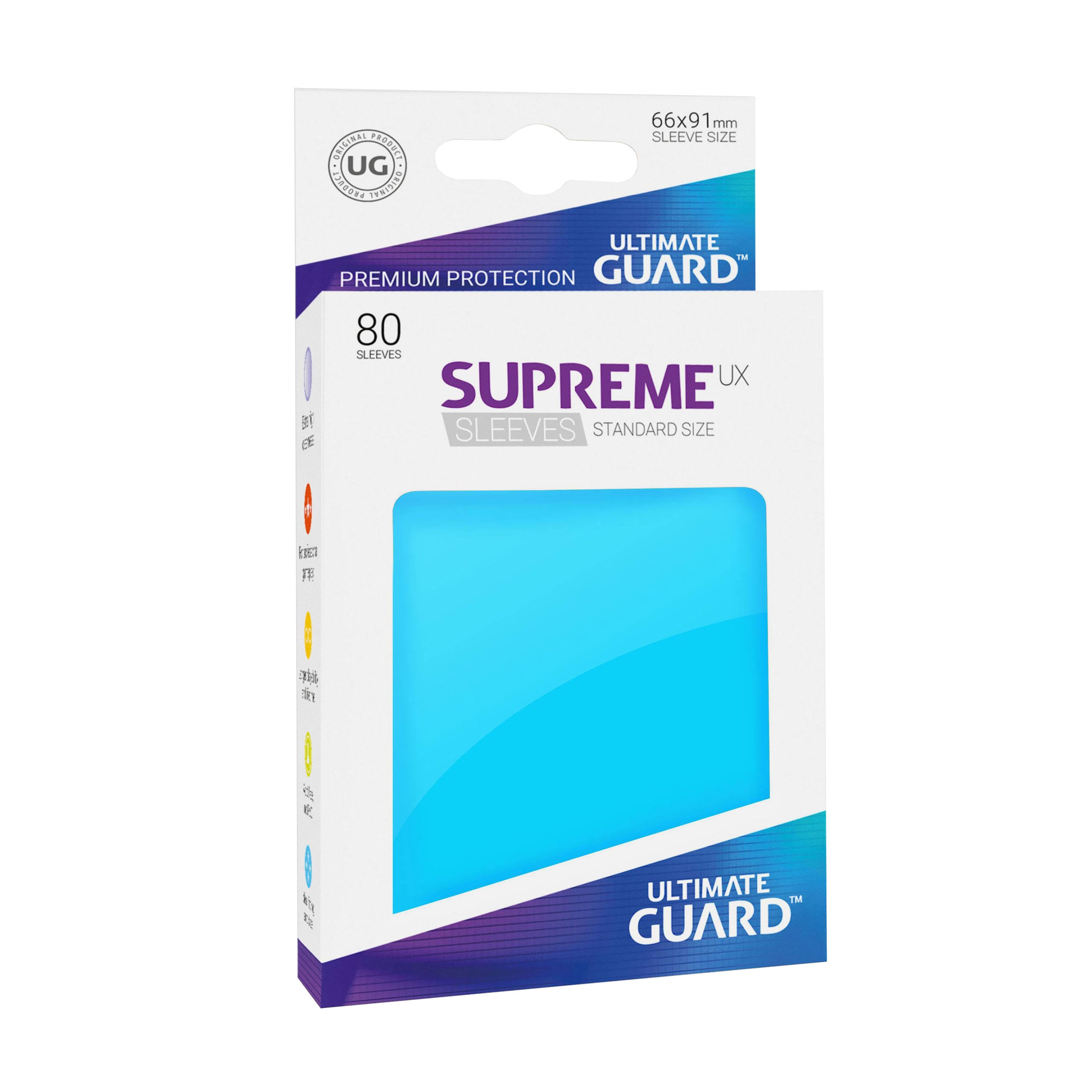 Produktbild Kortfodral Ultimate Guard för samlarkort blå 80-pack
