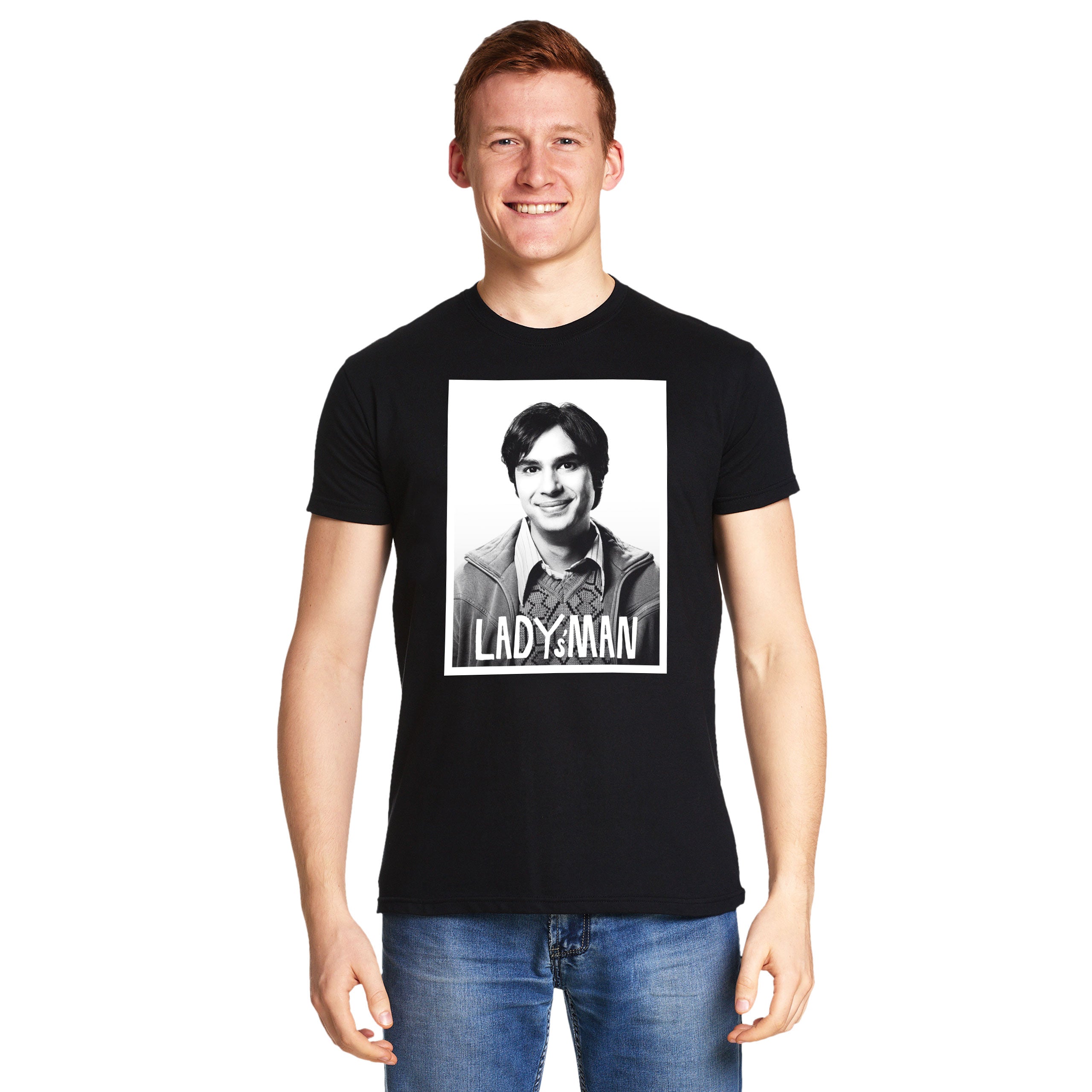 Produktbild Raj Lady's Man T-shirt svart - The Big Bang Theory