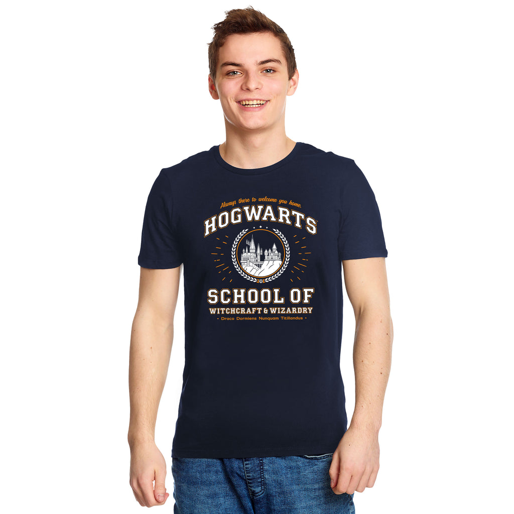 Produktbild Hogwarts School T-shirt blå - Harry Potter
