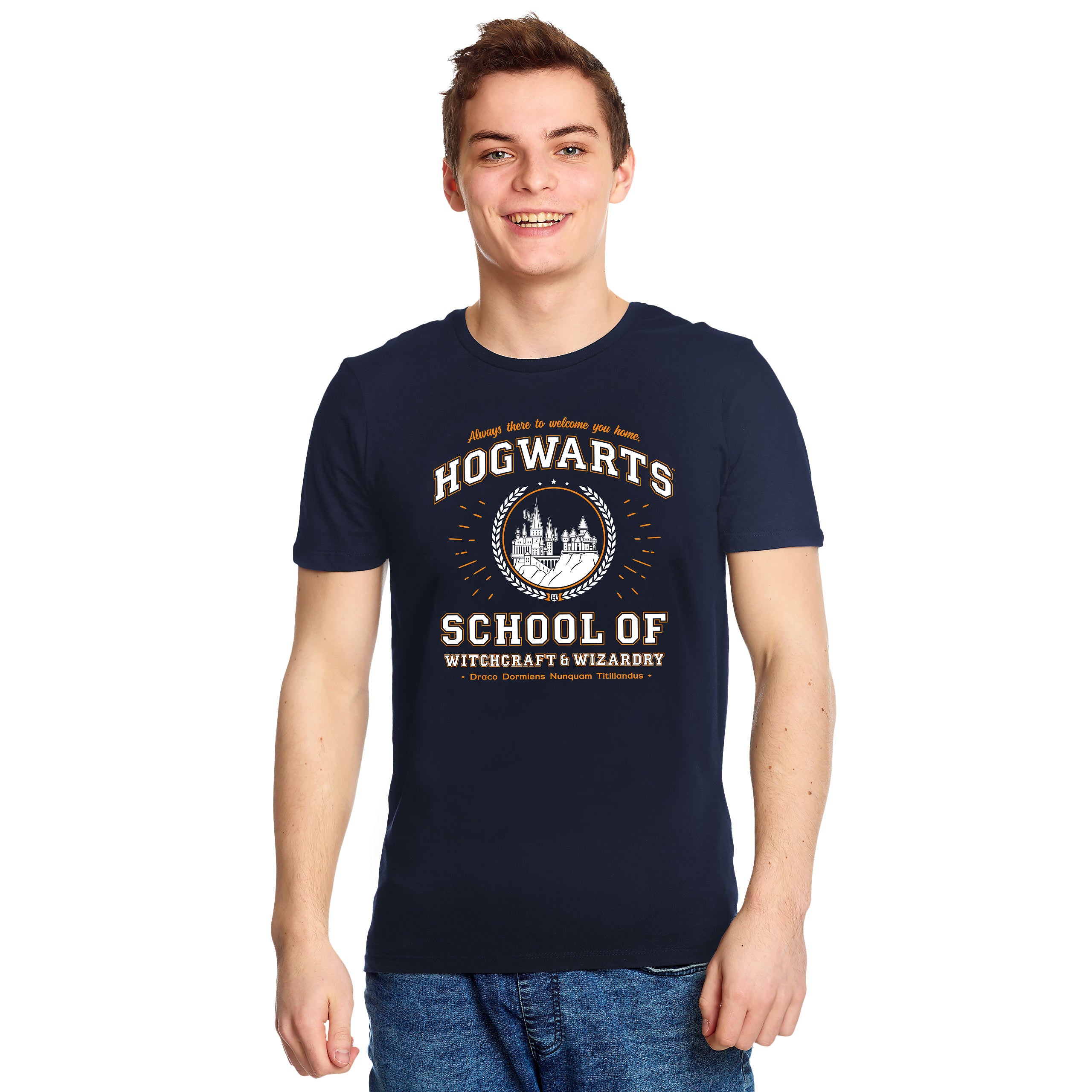 Produktbild Hogwarts School T-shirt blå - Harry Potter