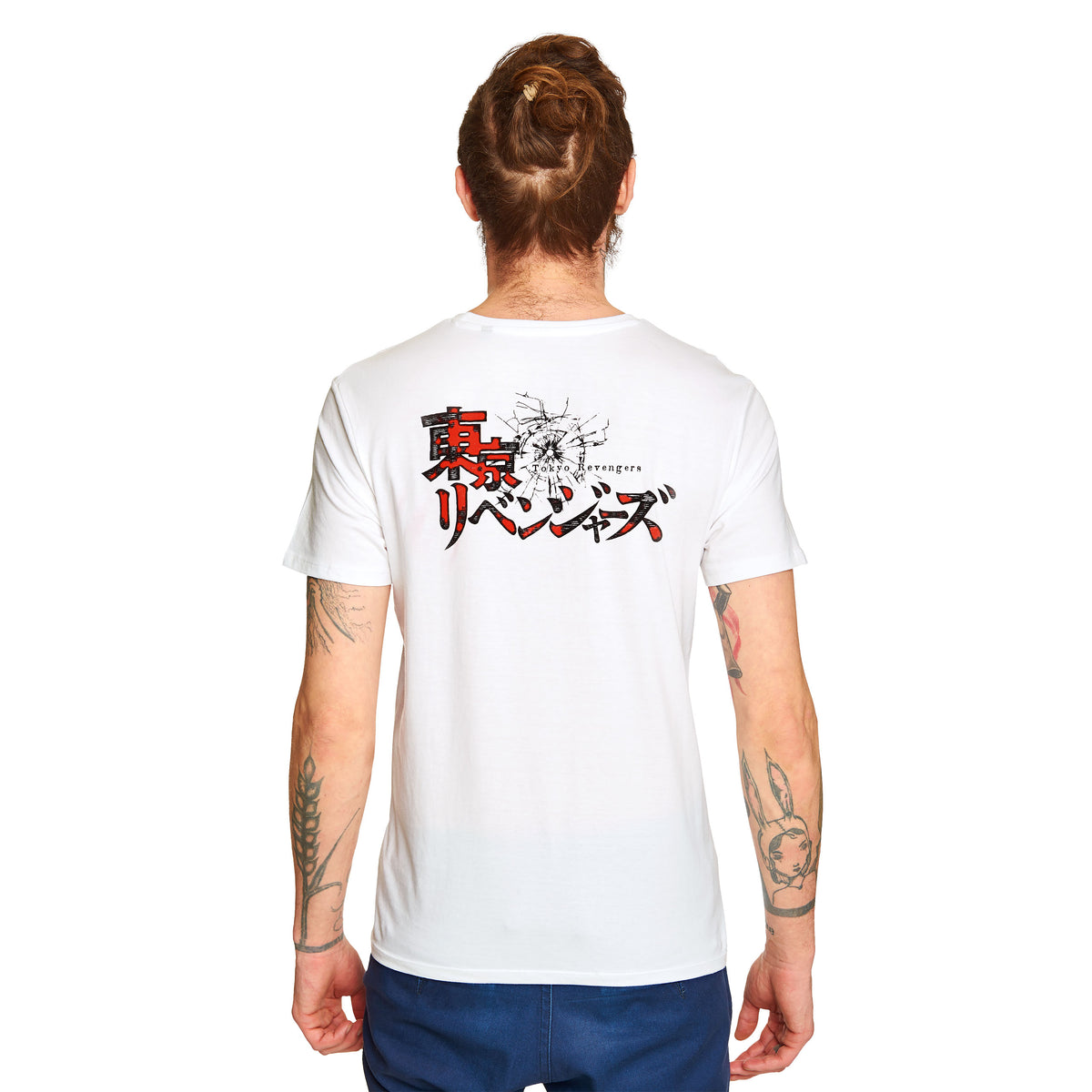 Produktbild Tokyo Revengers - Gul Fyrkantig Logotyp T-Shirt vit