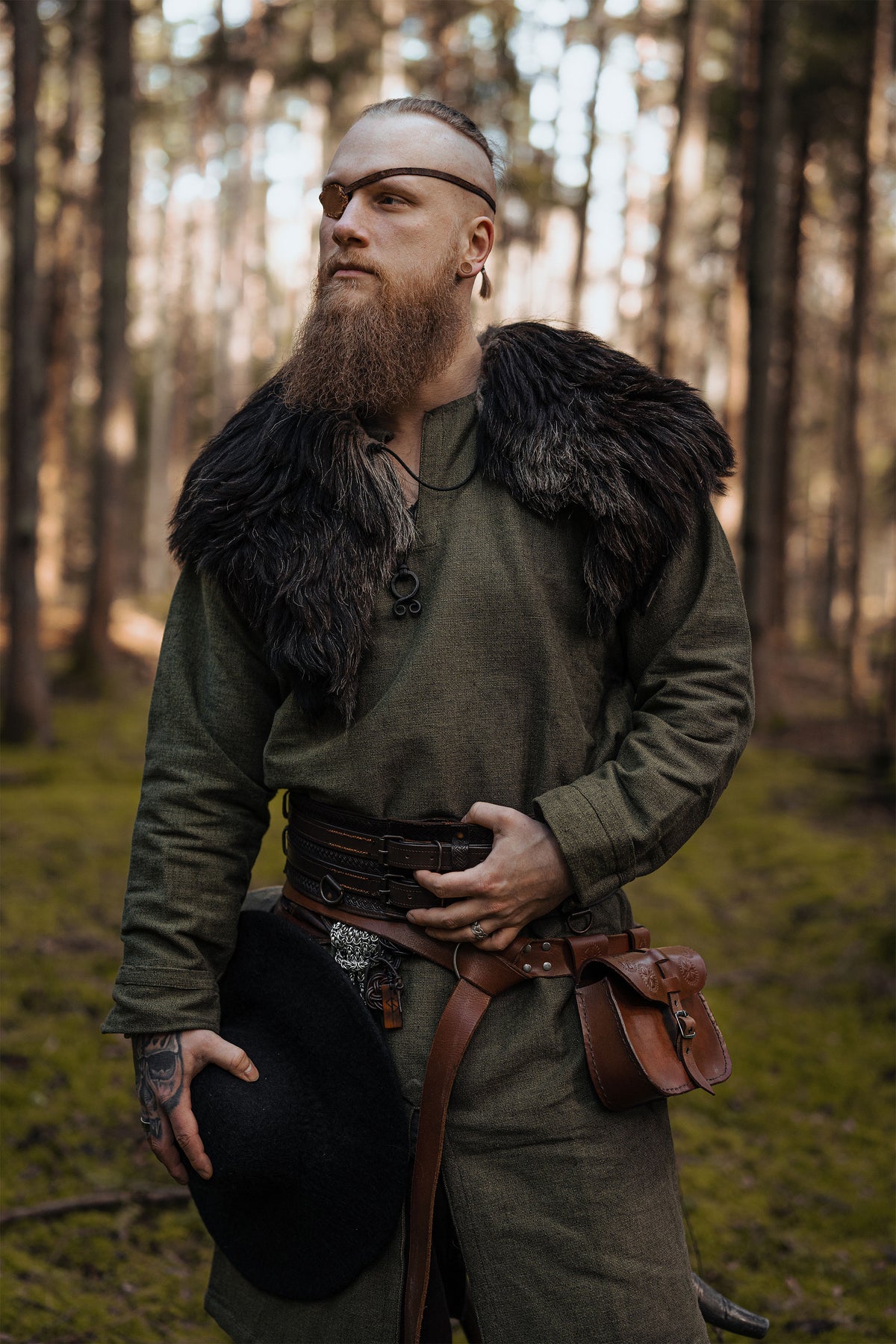 Produktbild Medeltida tunika Lennart grön