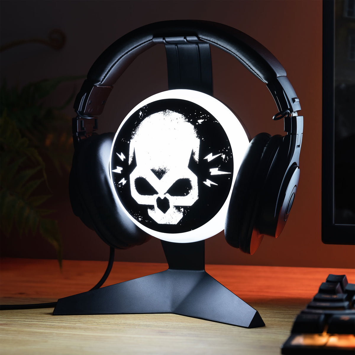 Produktbild Warzone Skull Hörlursställ med ljus - Call of Duty