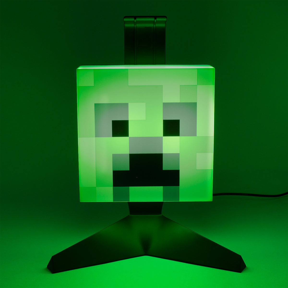Produktbild Creeper hörlursställ med ljus - Minecraft