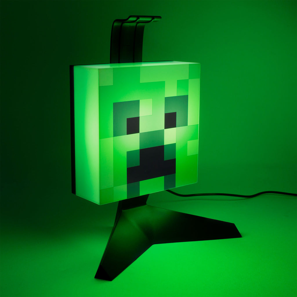 Produktbild Creeper hörlursställ med ljus - Minecraft
