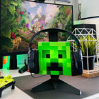 Produktbild Creeper hörlursställ med ljus - Minecraft