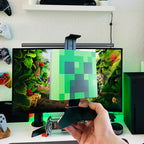 Produktbild Creeper hörlursställ med ljus - Minecraft
