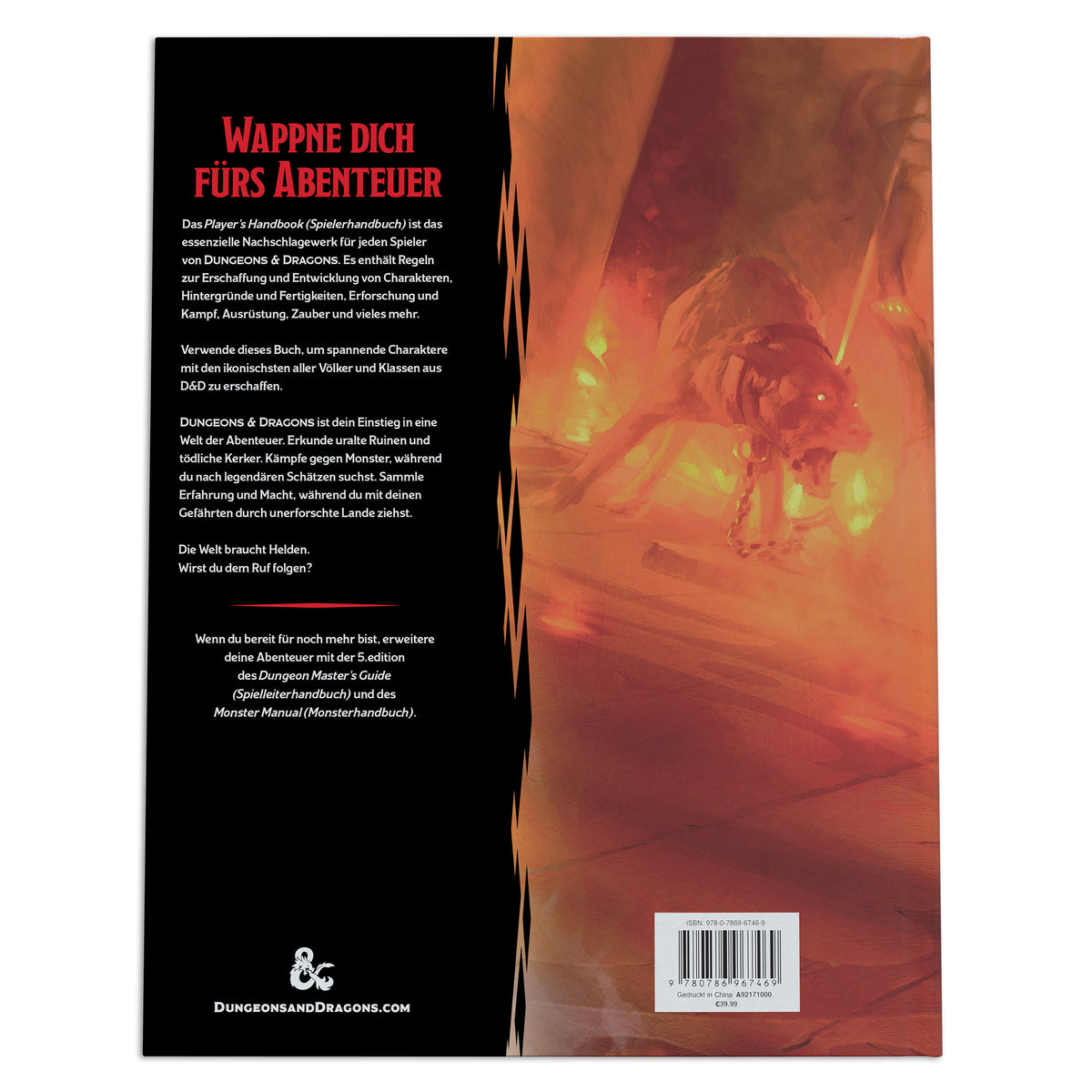 Produktbild Dungeons & Dragons - Players Handbook Grundregelbok