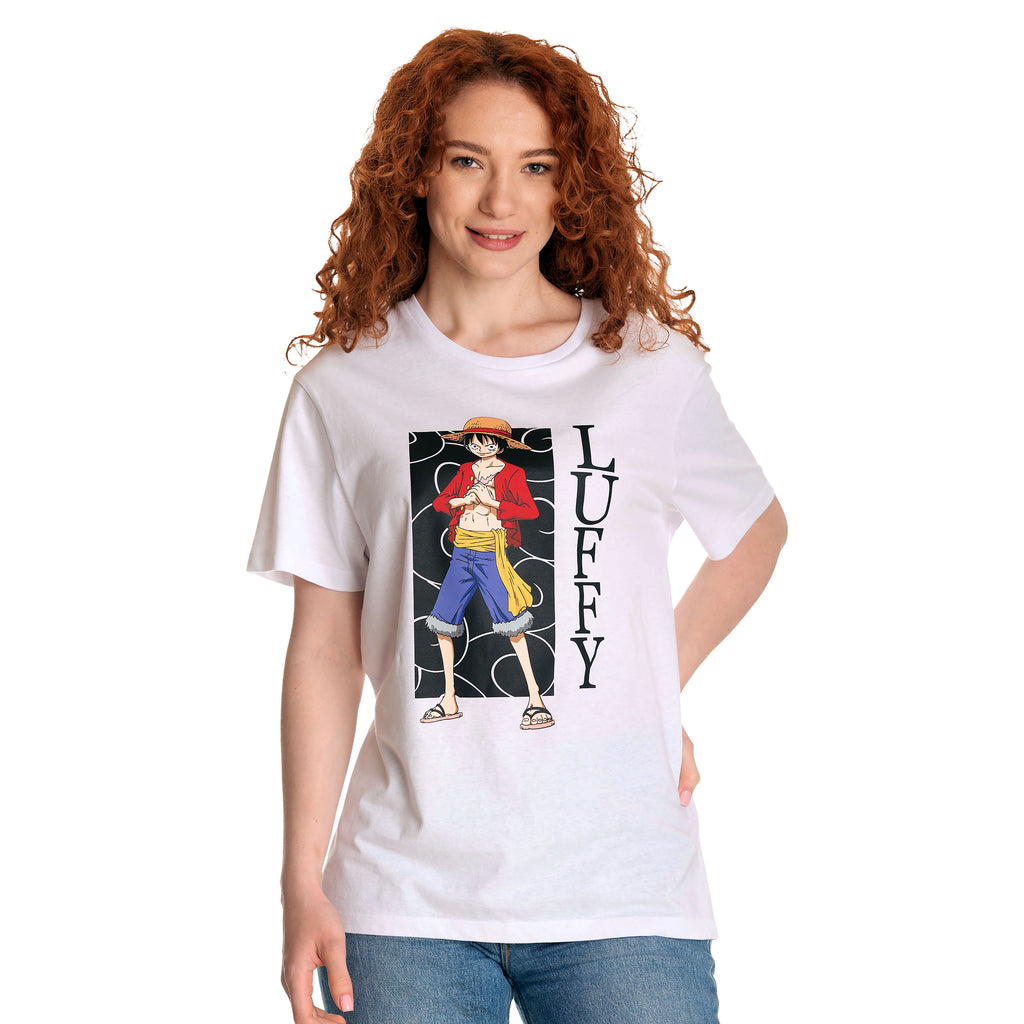 Produktbild One Piece - Luffy T-shirt vit