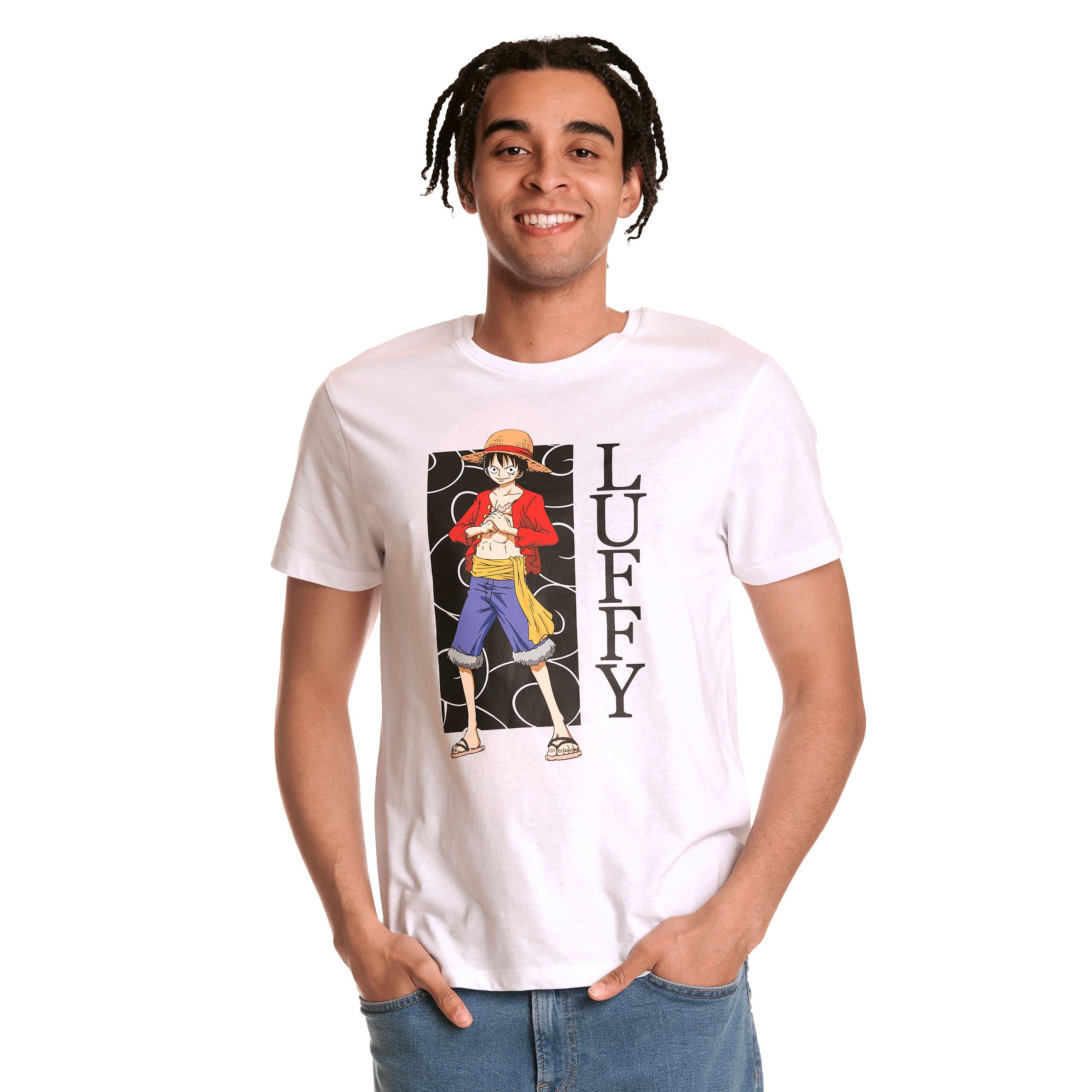 Produktbild One Piece - Luffy T-shirt vit