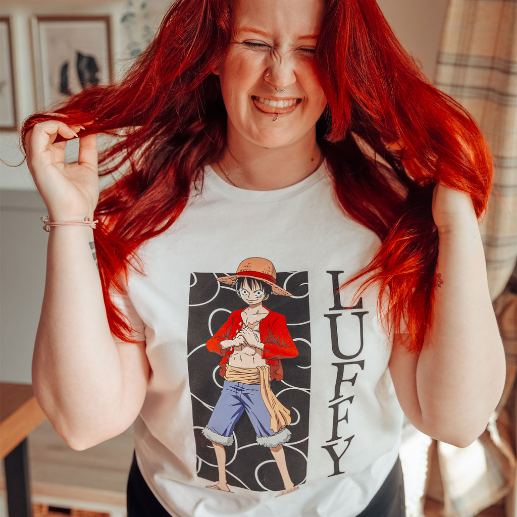 Produktbild One Piece - Luffy T-shirt vit