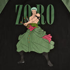 Produktbild One Piece - Roronoa Zoro T-shirt svart-grön