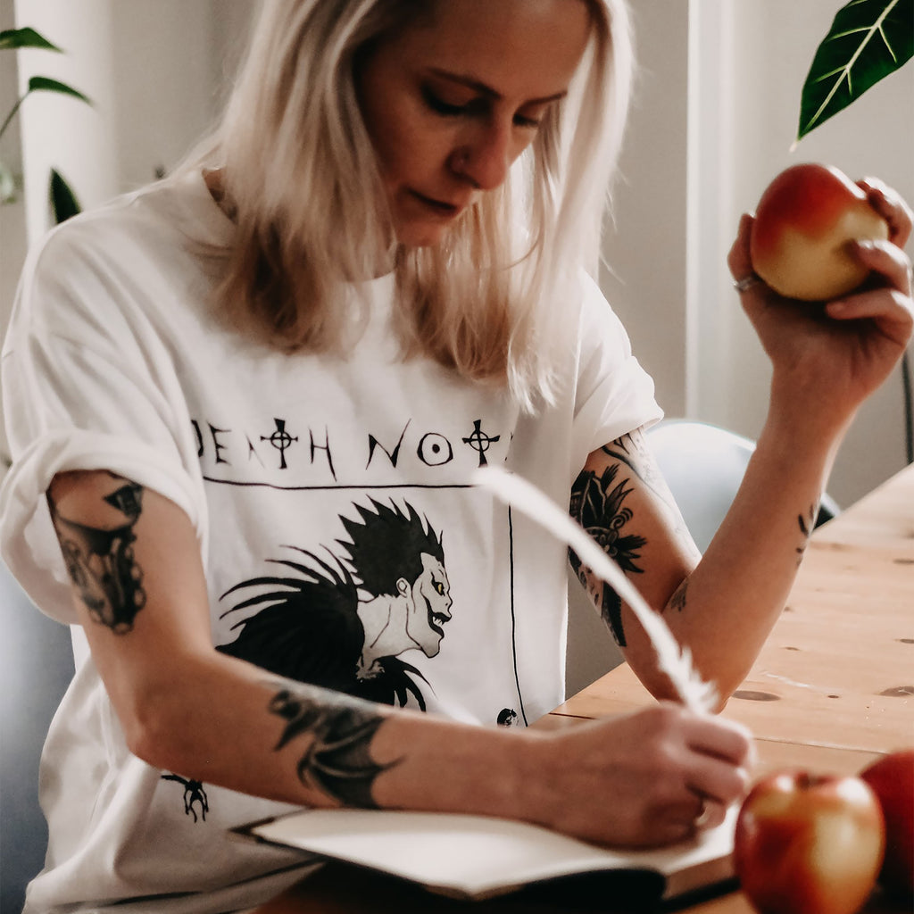 Produktbild Death Note - Grafik av Ryuk T-shirt vit