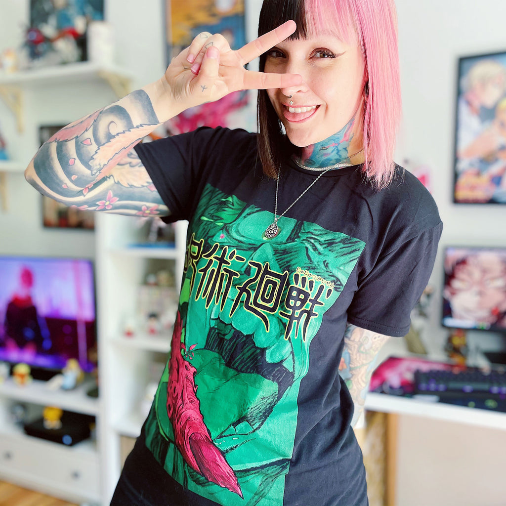 Produktbild Jujutsu Kaisen - Finger Licking T-shirt svart