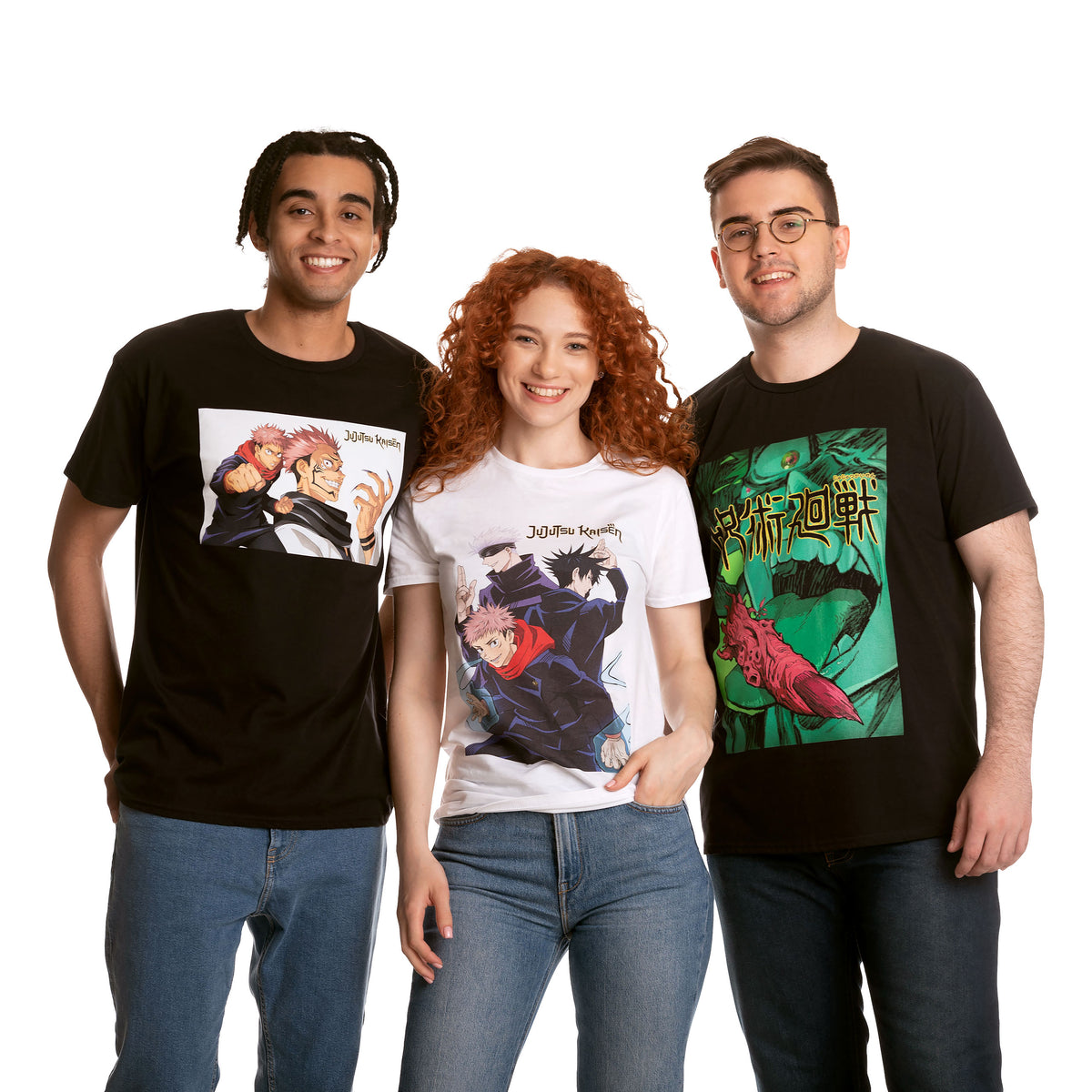 Produktbild Jujutsu Kaisen - Trio T-shirt vit