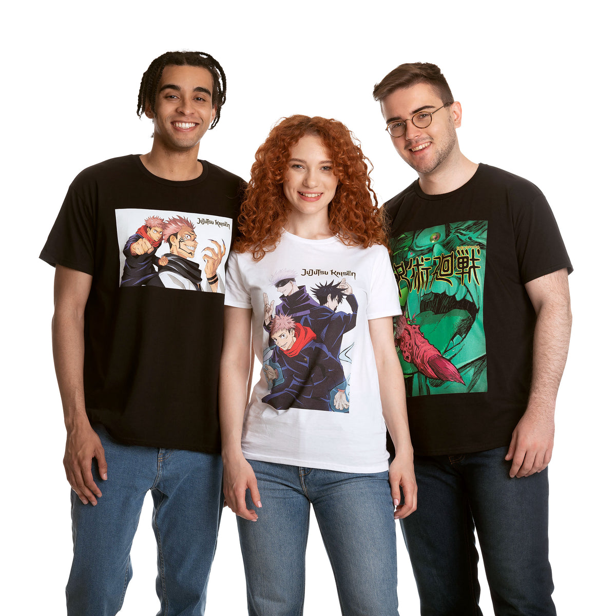 Produktbild Jujutsu Kaisen - Trio T-shirt vit