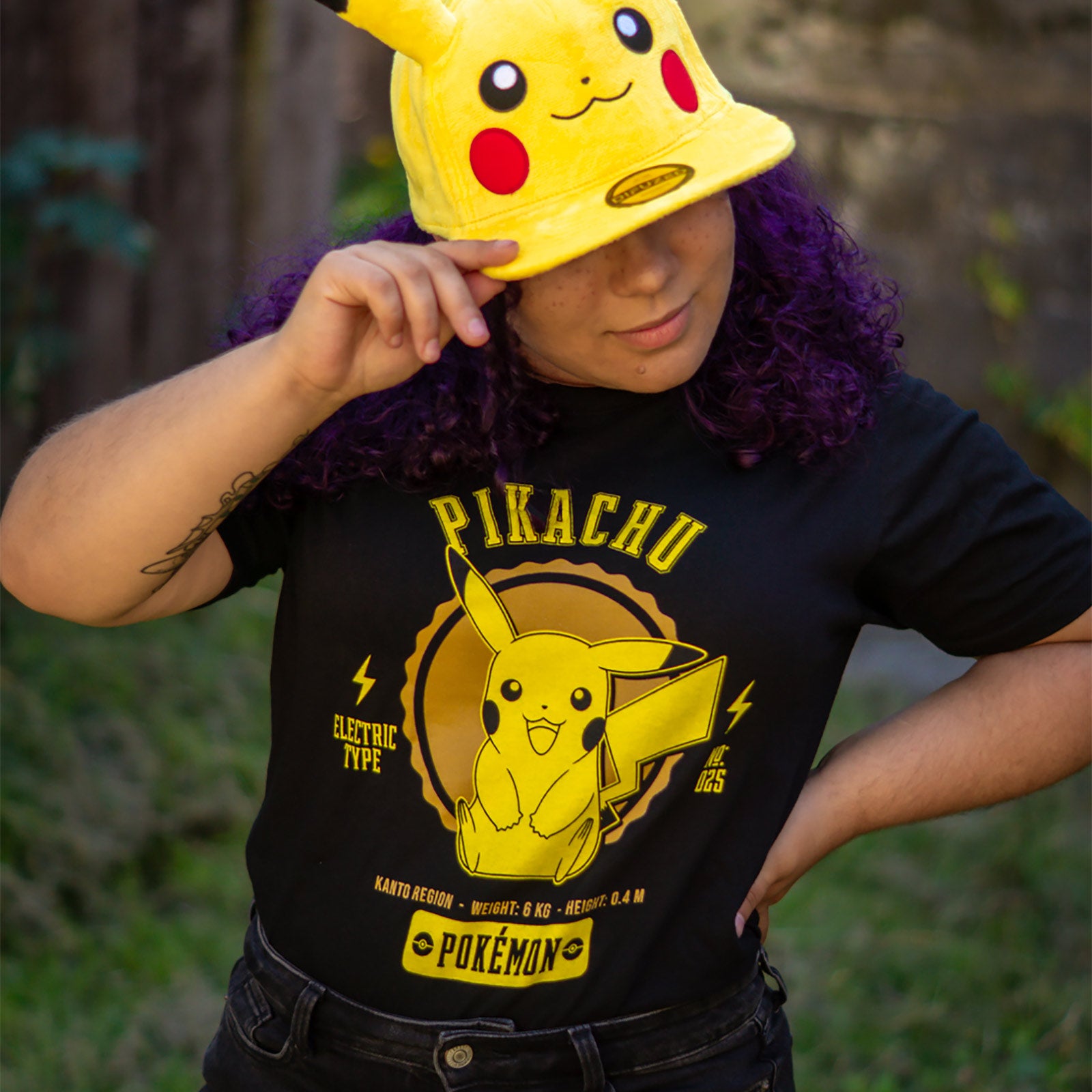 Produktbild Pokemon - Pikachu College T-shirt svart