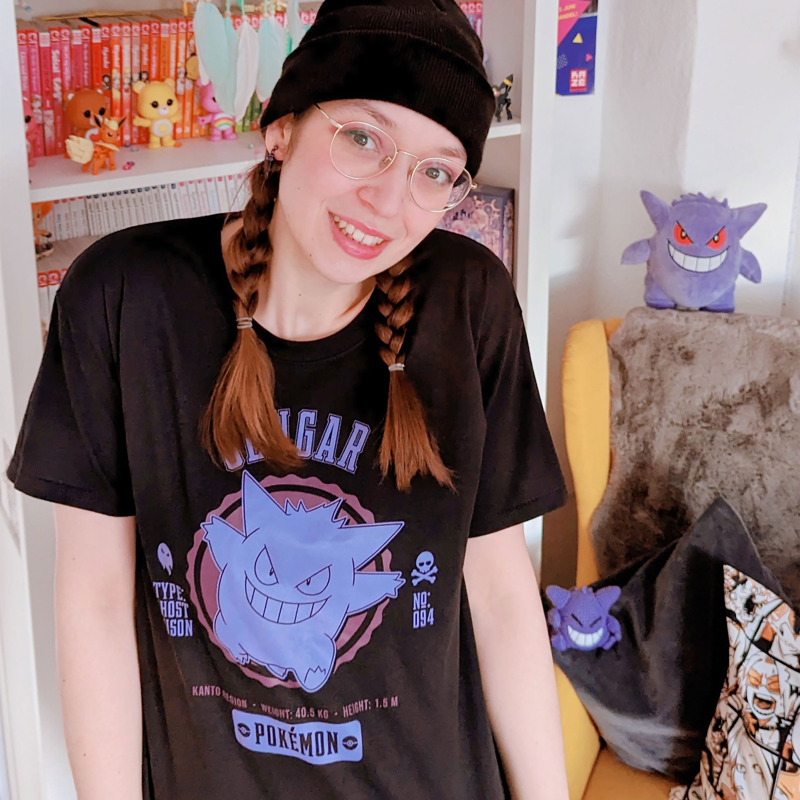 Produktbild Pokemon - Gengar College T-shirt svart