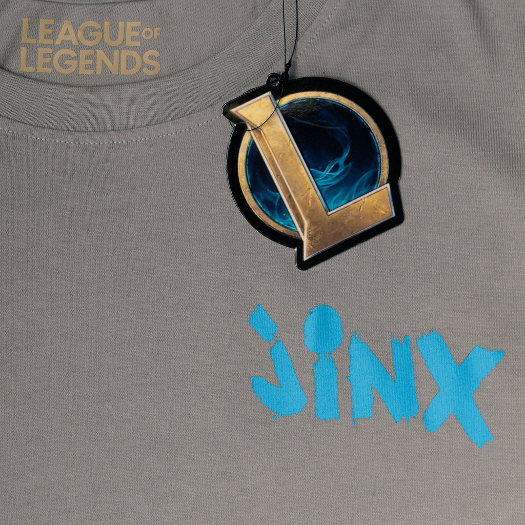 Produktbild League of Legends - Jinx karaktär T-shirt grå