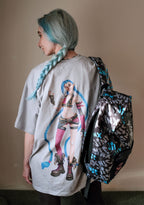 Produktbild League of Legends - Jinx karaktär T-shirt grå