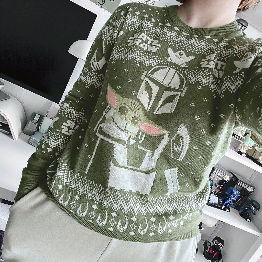 Produktbild Mando och Grogu stickad tröja - Star Wars The Mandalorian