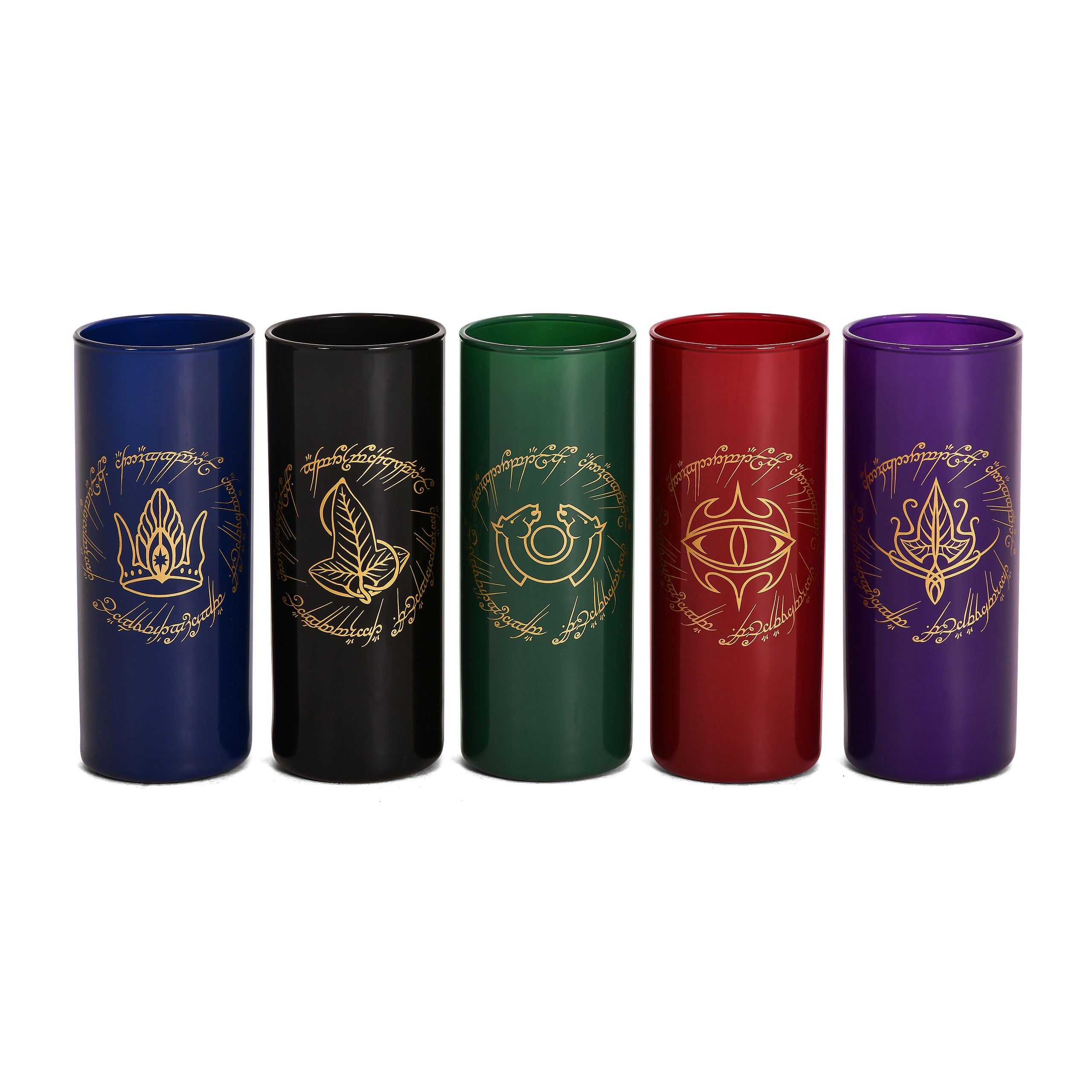 Produktbild Mittelerde-symbol glas-set 5-delad - Sagan om Ringen