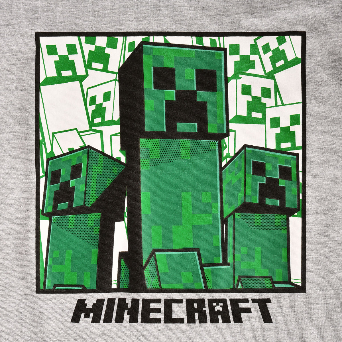 Produktbild Minecraft - Creeper T-shirt barn grå