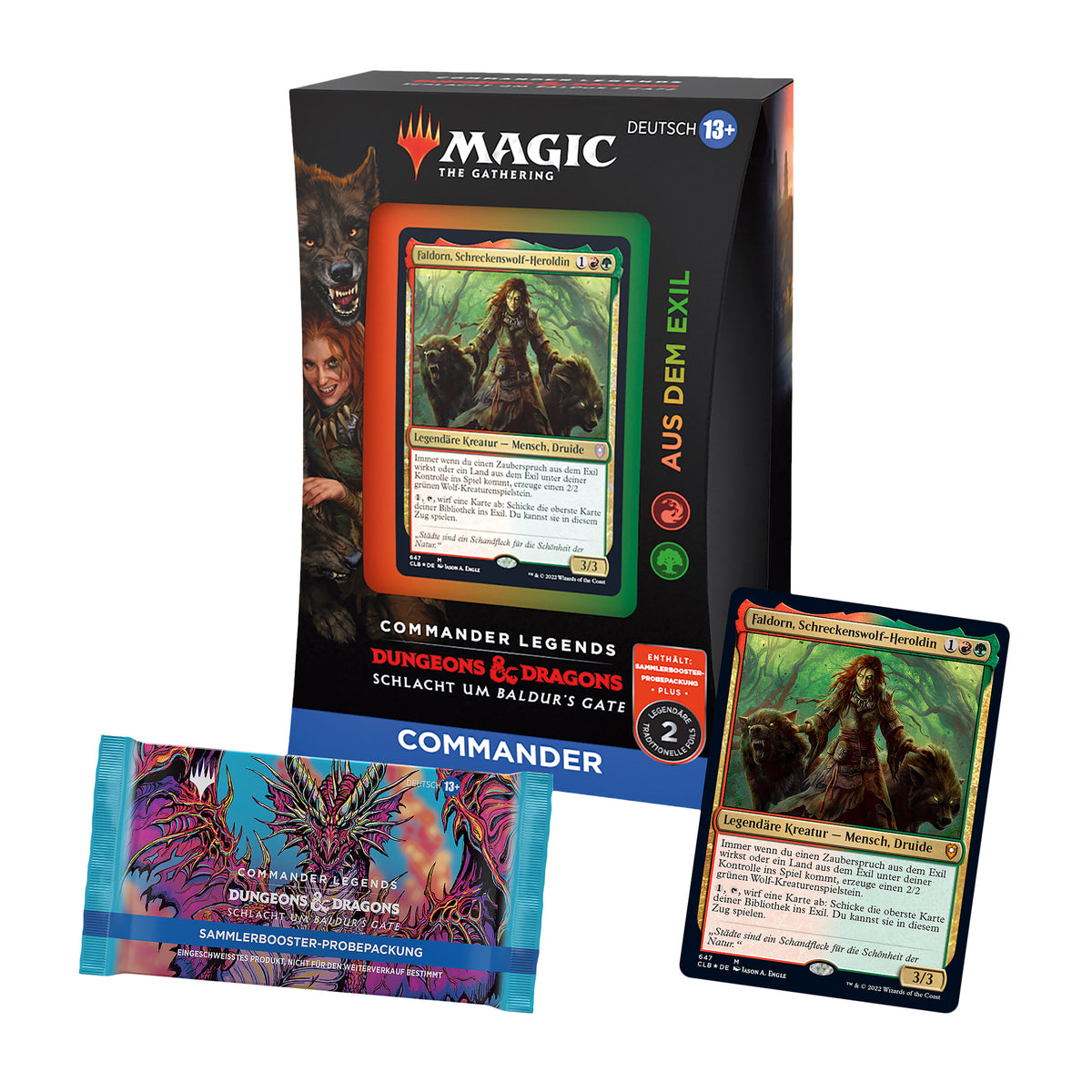 Produktbild Slaget om Baldur's Gate - Exilens Commander-lek - Magic The Gathering