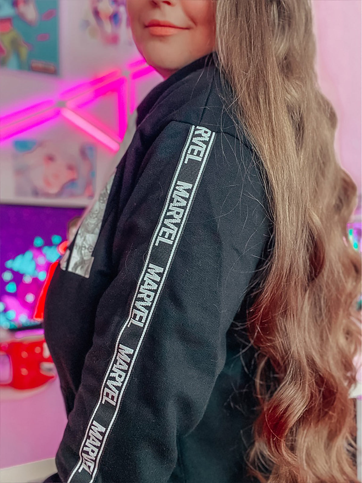 Produktbild Marvel - Comic Logo Hoodie svart