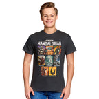 Produktbild The Mandalorian Characters T-shirt grå - Star Wars