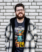 Produktbild The Mandalorian Characters T-shirt grå - Star Wars