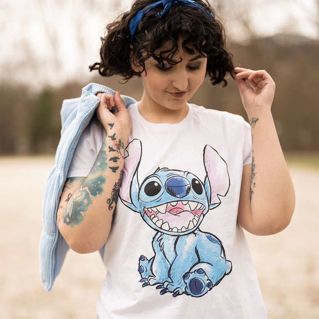 Produktbild Lilo & Stitch - T-shirt Stitch vit