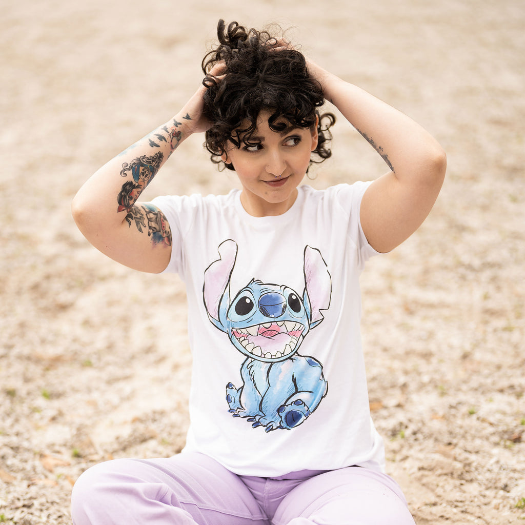 Produktbild Lilo & Stitch - T-shirt Stitch vit