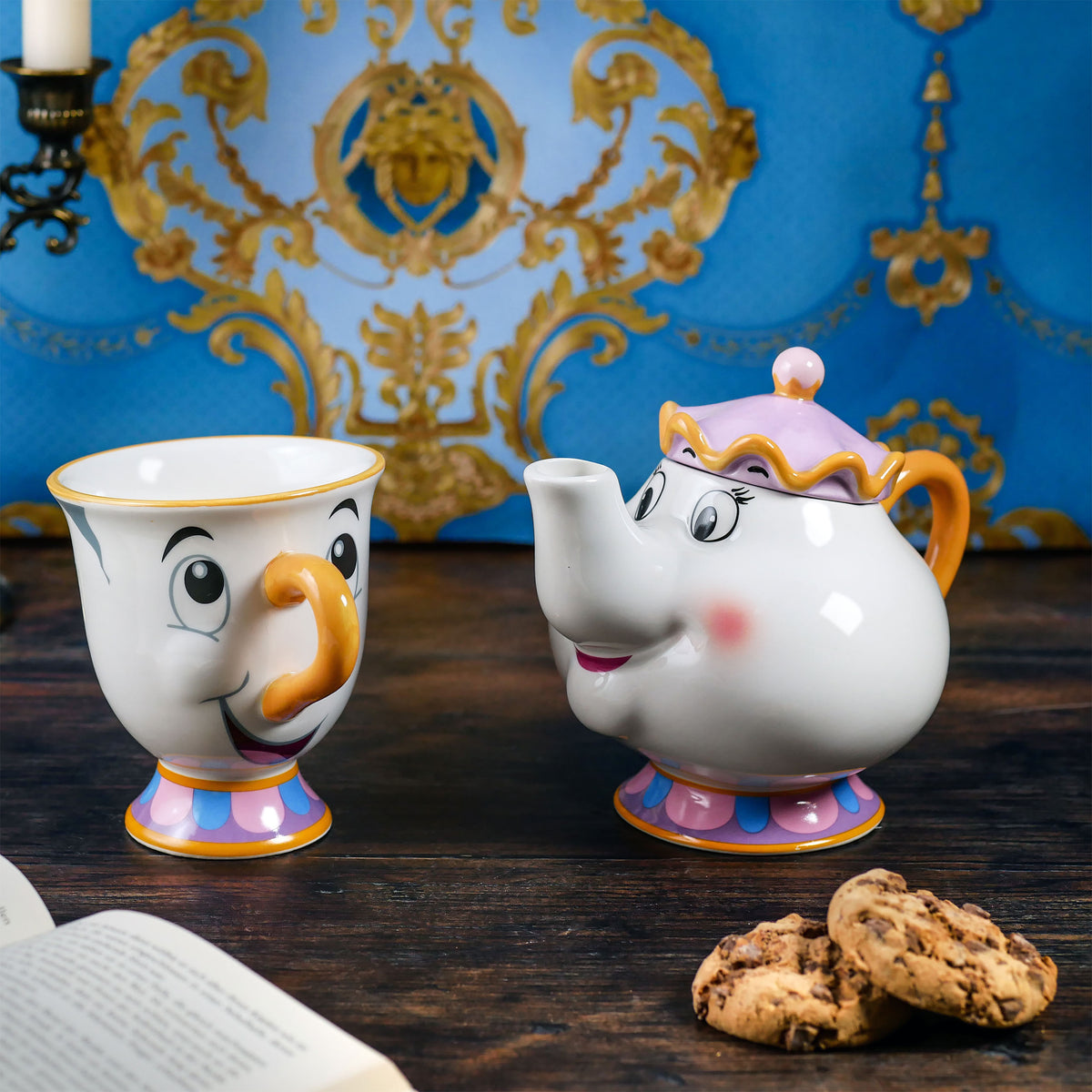Produktbild Skönheten och Odjuret - Tekanna och kopp med Mrs. Potts och Chip