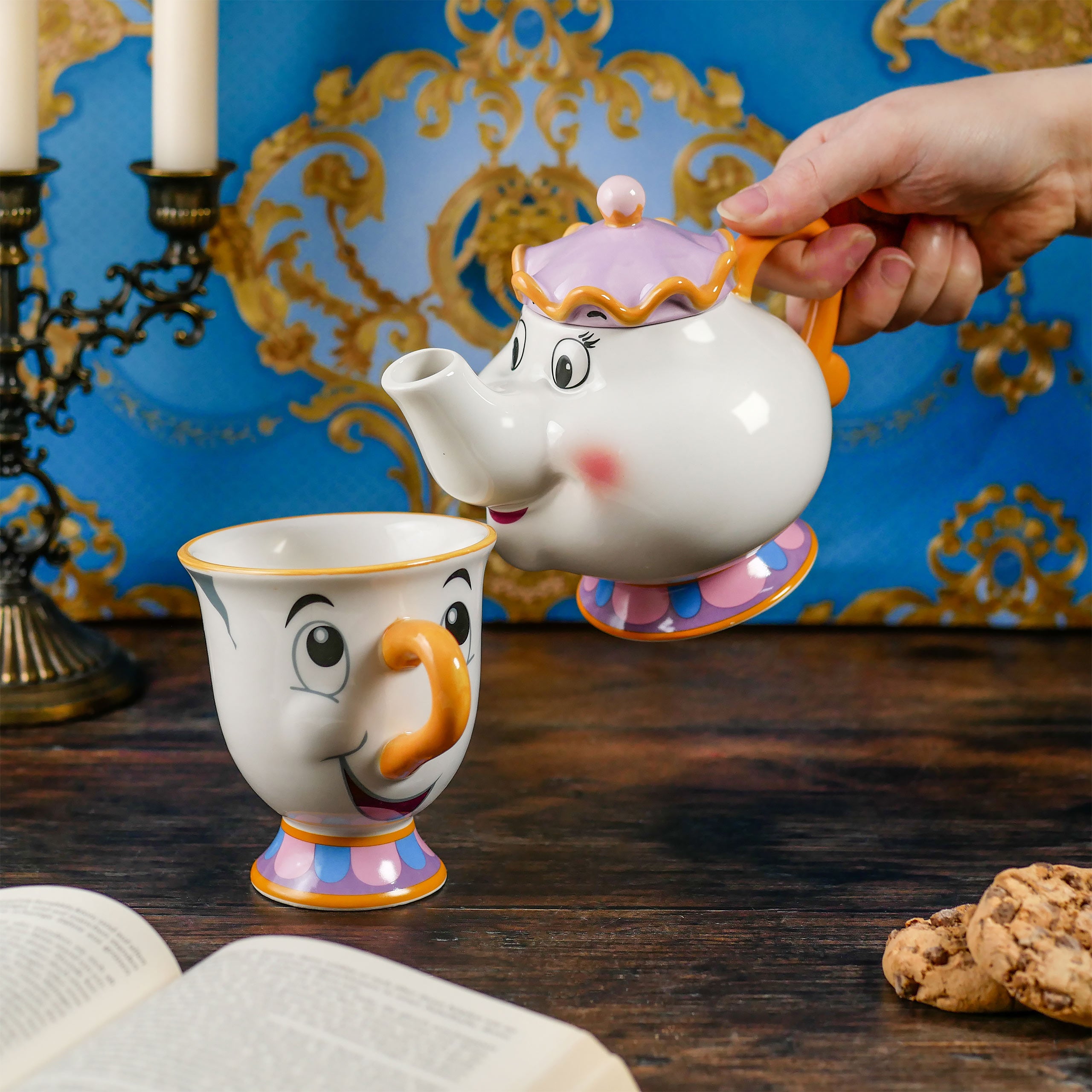 Produktbild Skönheten och Odjuret - Tekanna och kopp med Mrs. Potts och Chip