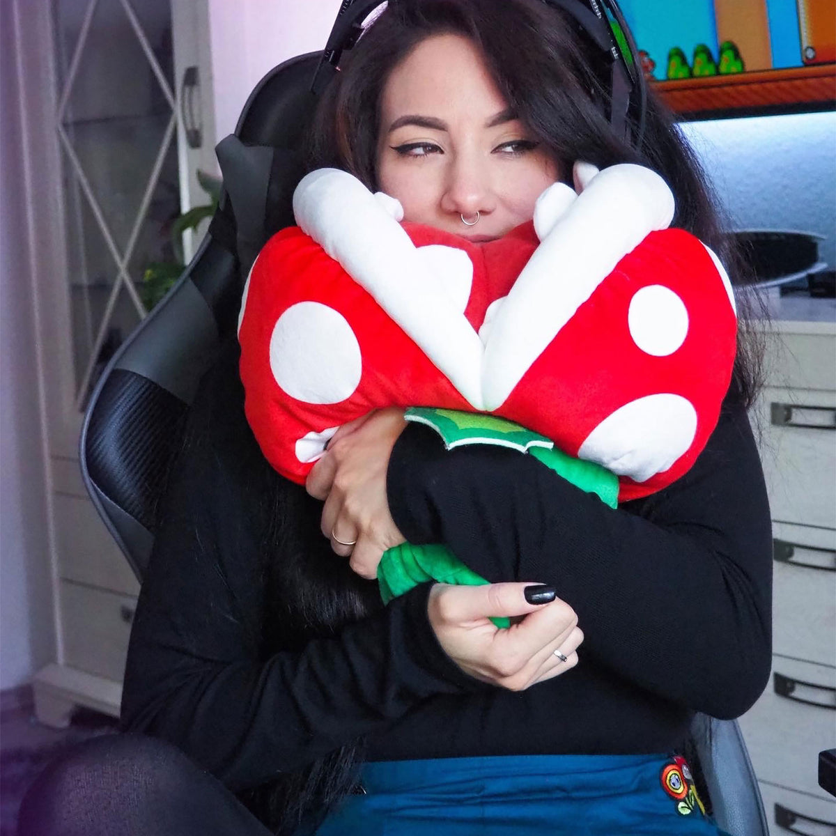 Produktbild Super Mario - Piraya-växt Plyschfigur