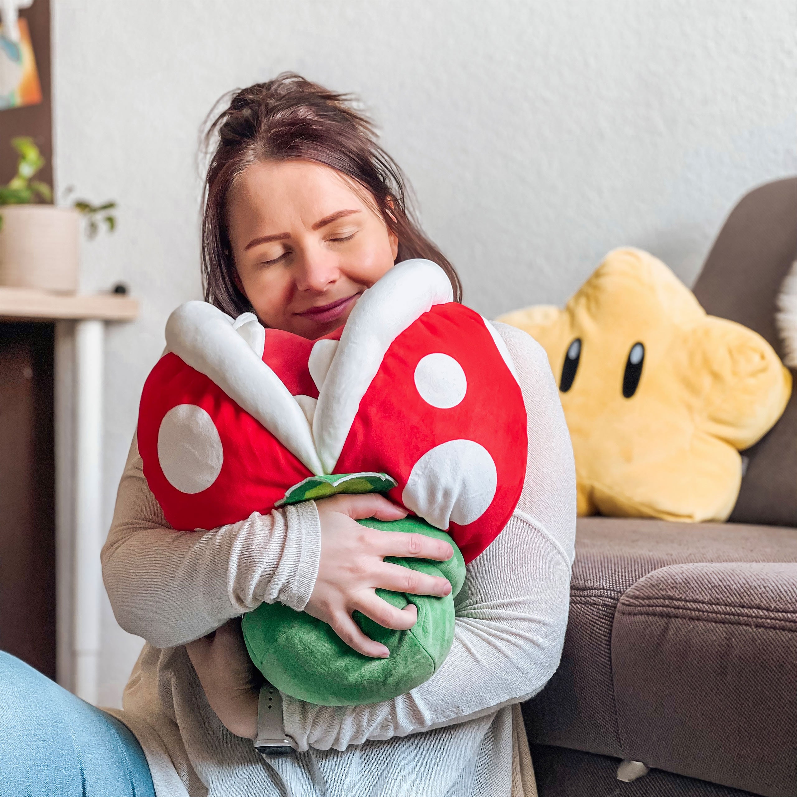 Produktbild Super Mario - Piraya-växt Plyschfigur