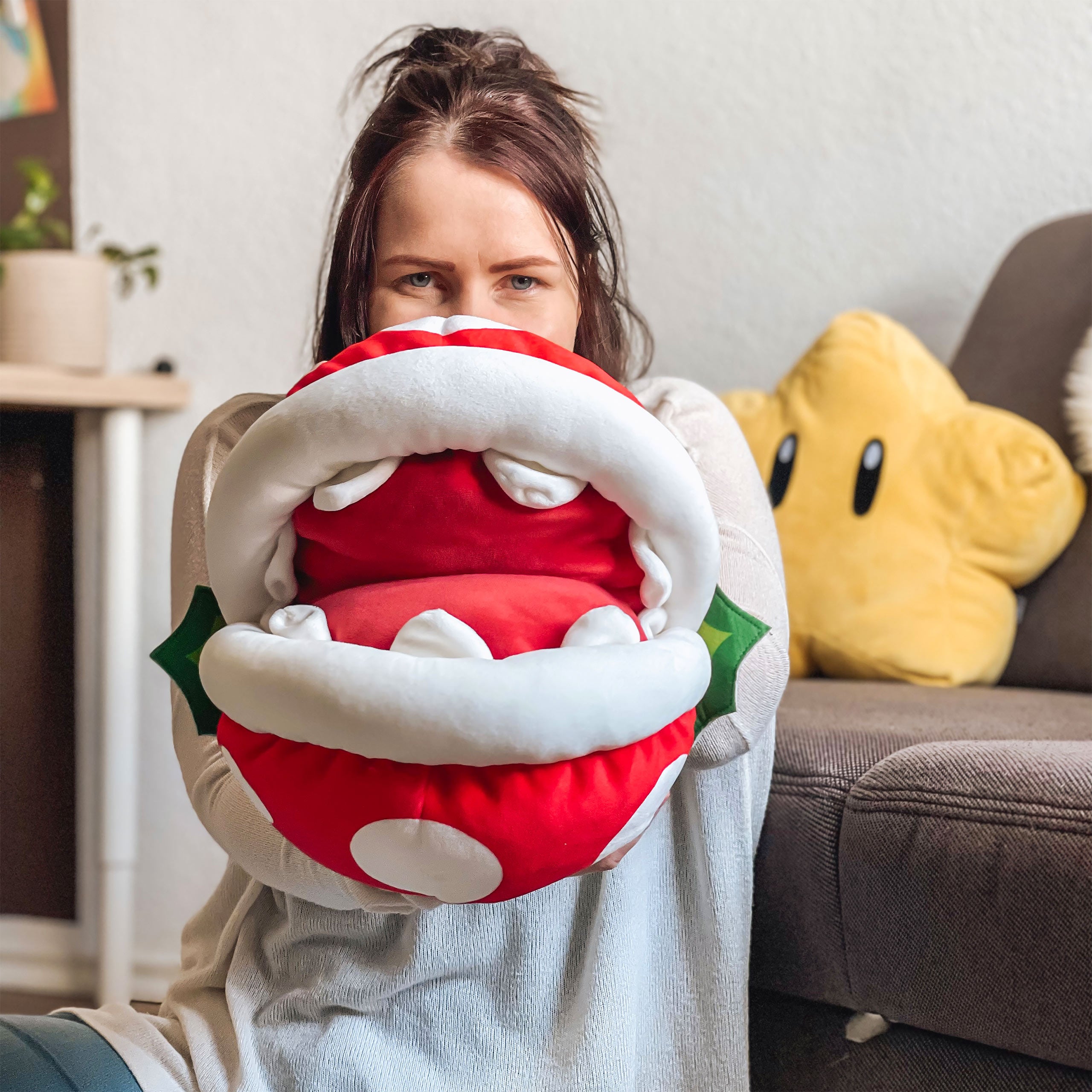 Produktbild Super Mario - Piraya-växt Plyschfigur