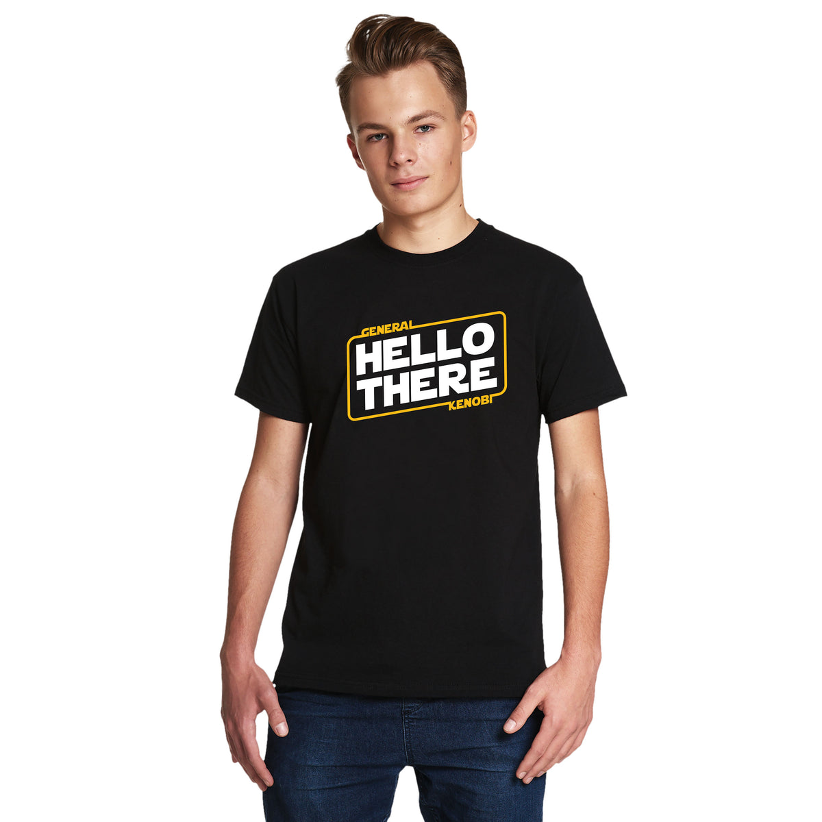 Produktbild General Kenobi Hello There T-shirt för Star Wars-fans svart