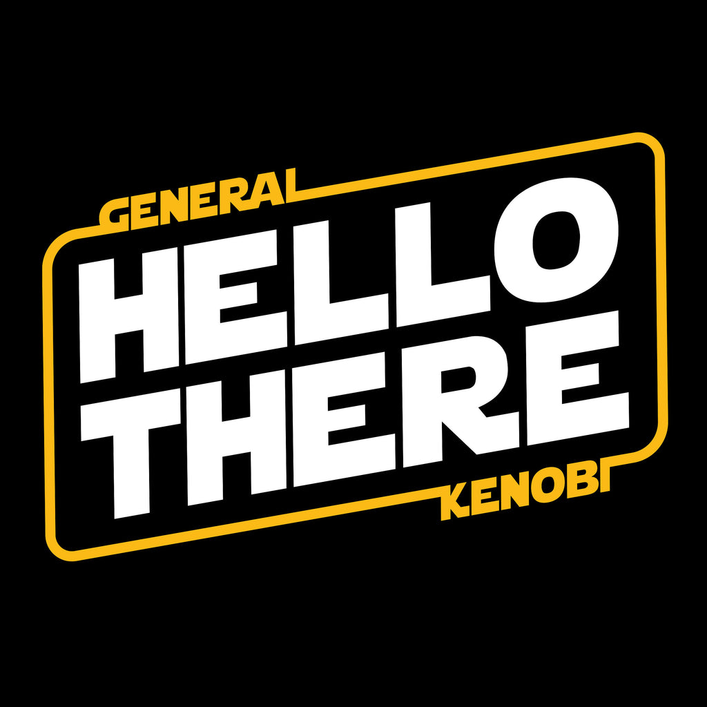 Produktbild General Kenobi Hello There T-shirt för Star Wars-fans svart