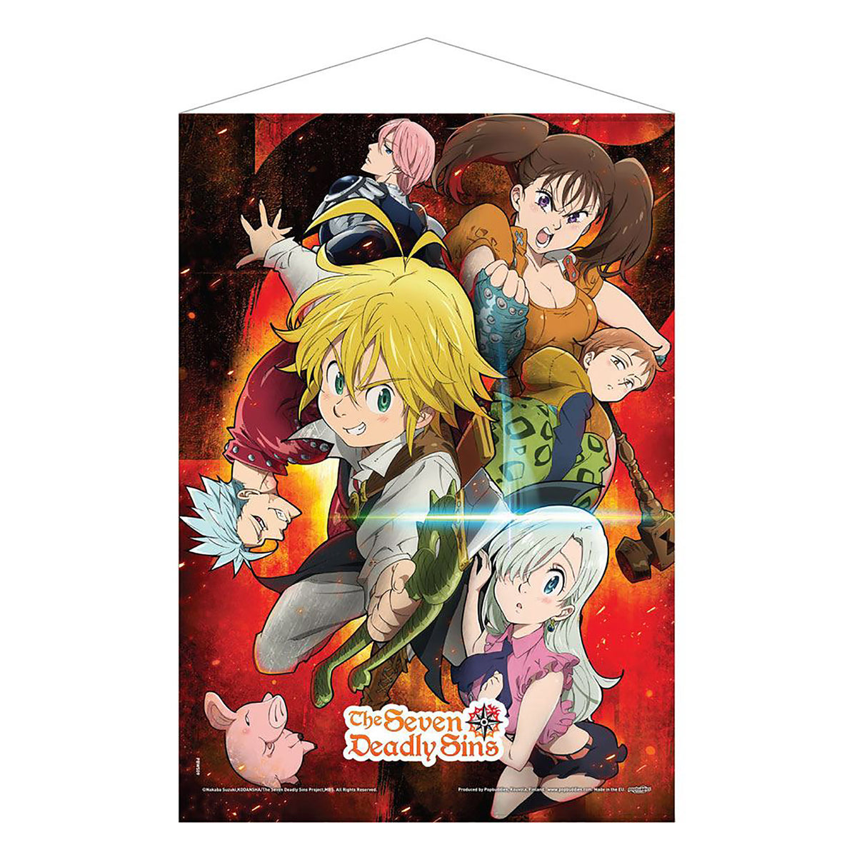 Produktbild Seven Deadly Sins - Grupp Wall Scroll