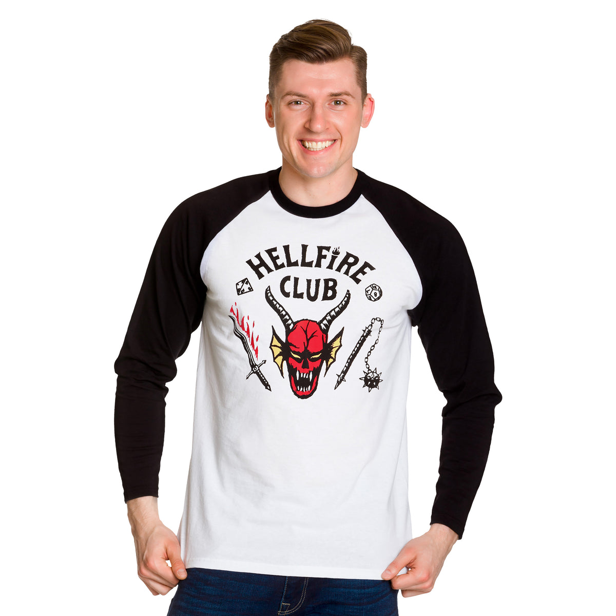 Produktbild Stranger Things - Hellfire Club-emblem longsleeve