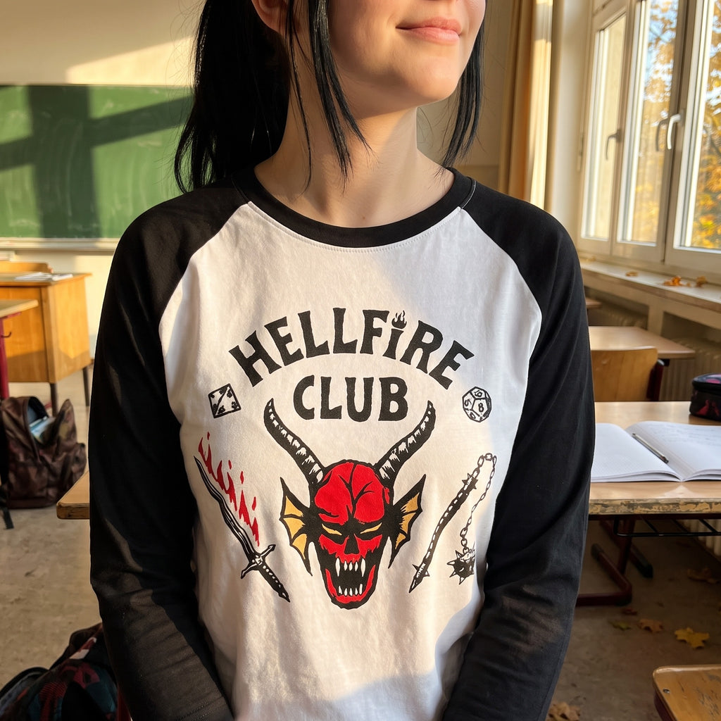 Produktbild Stranger Things - Hellfire Club-emblem longsleeve