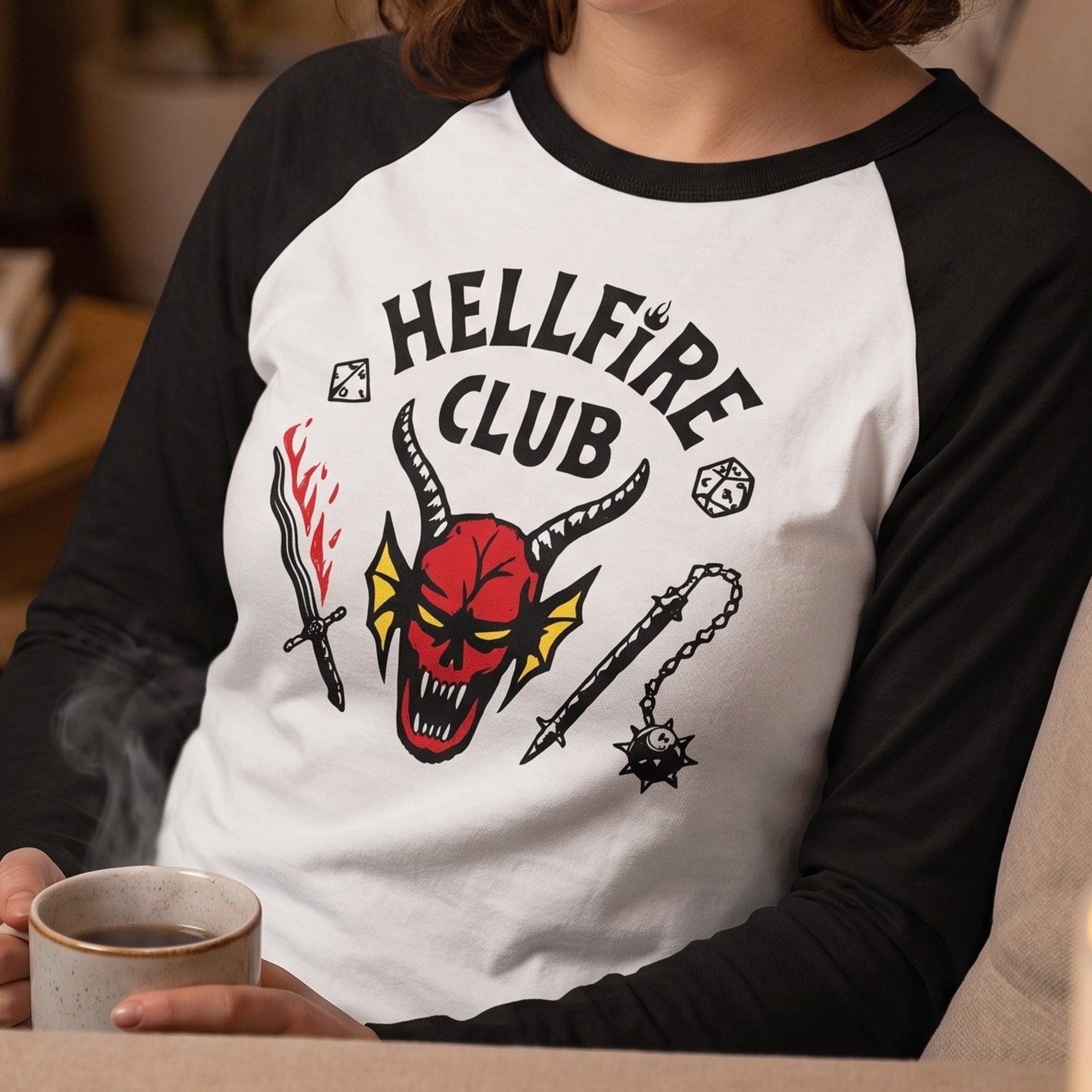Produktbild Stranger Things - Hellfire Club-emblem longsleeve