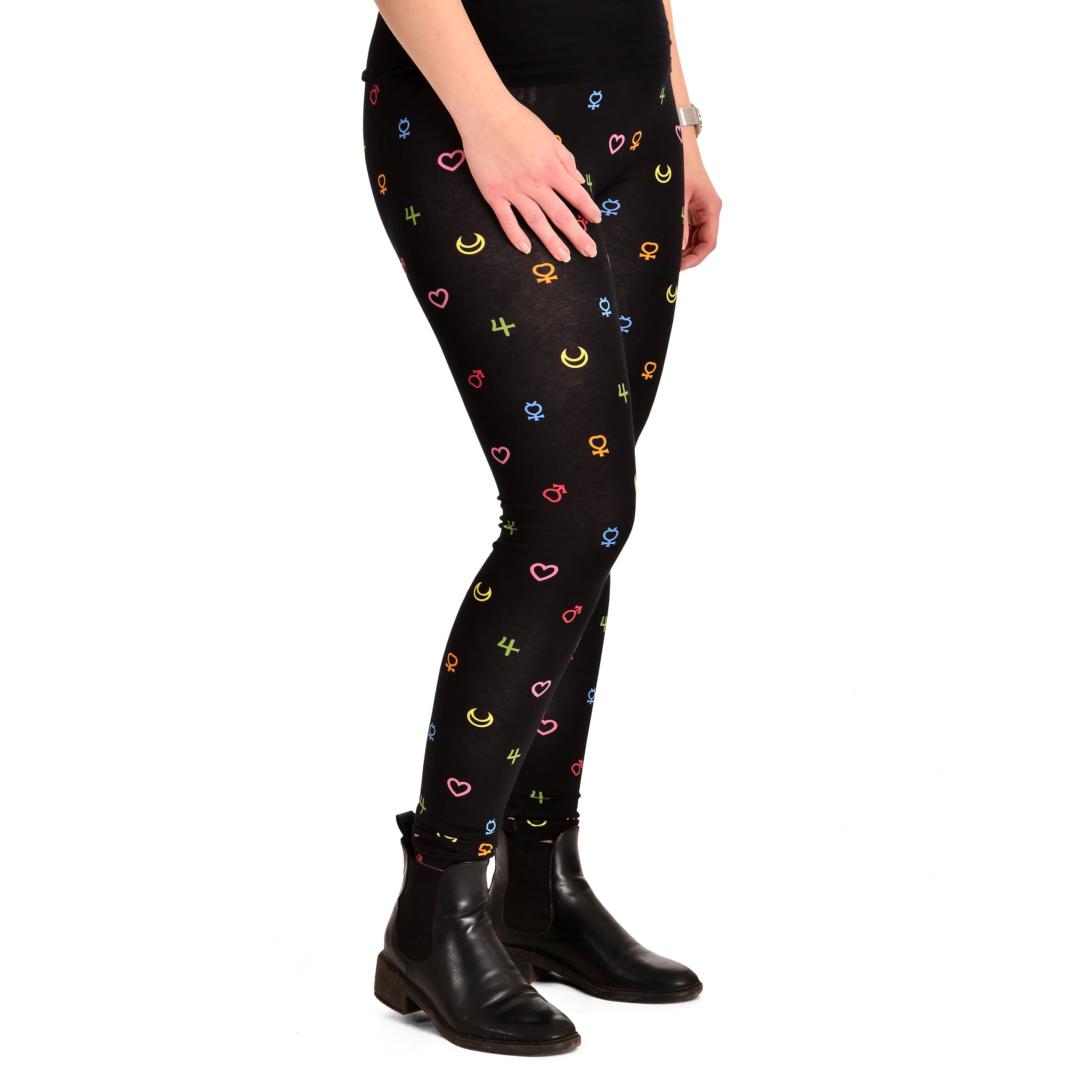 Produktbild Sailor Moon-symbol leggings svart