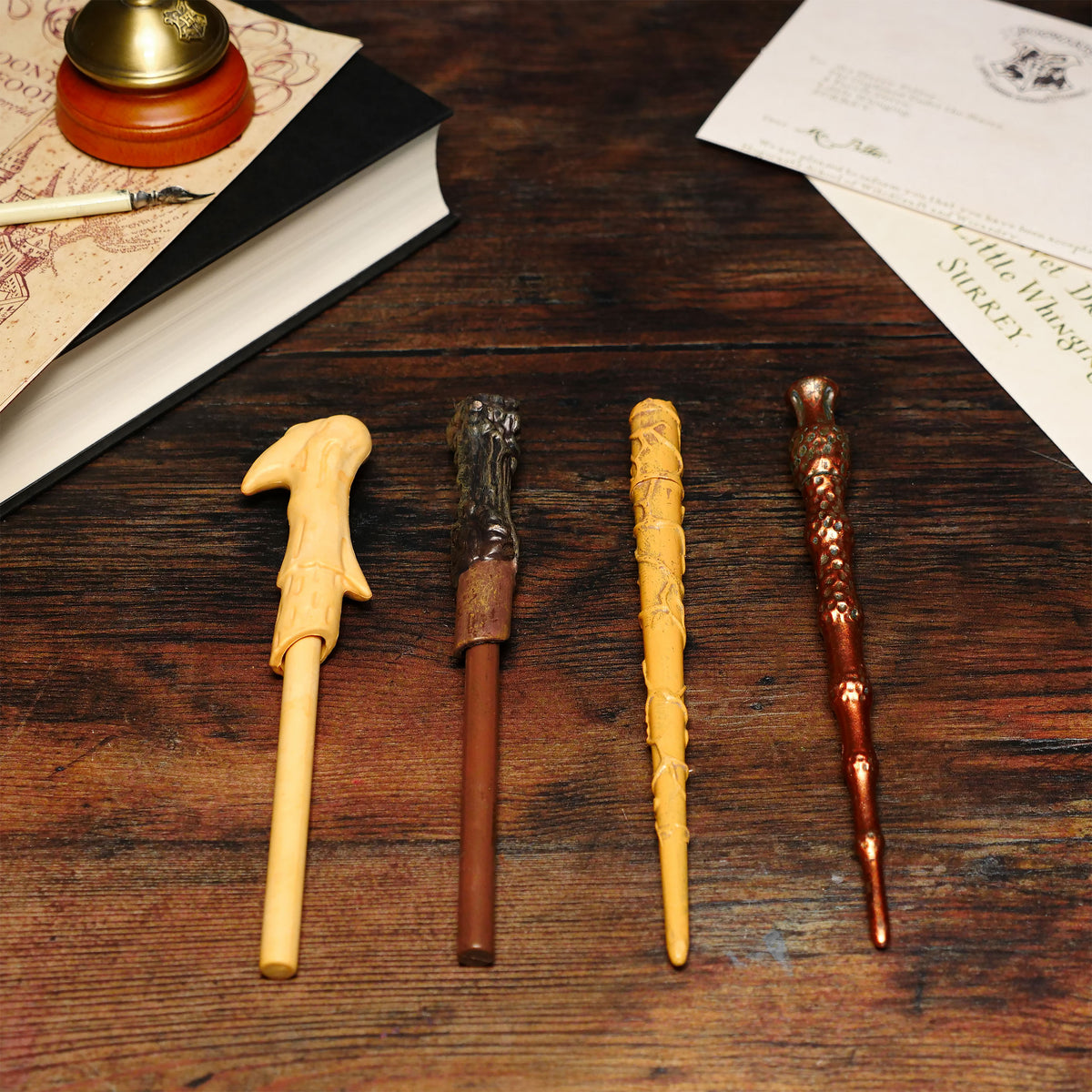 Produktbild Harry Potter - 4-pack trollstavsformade pennor